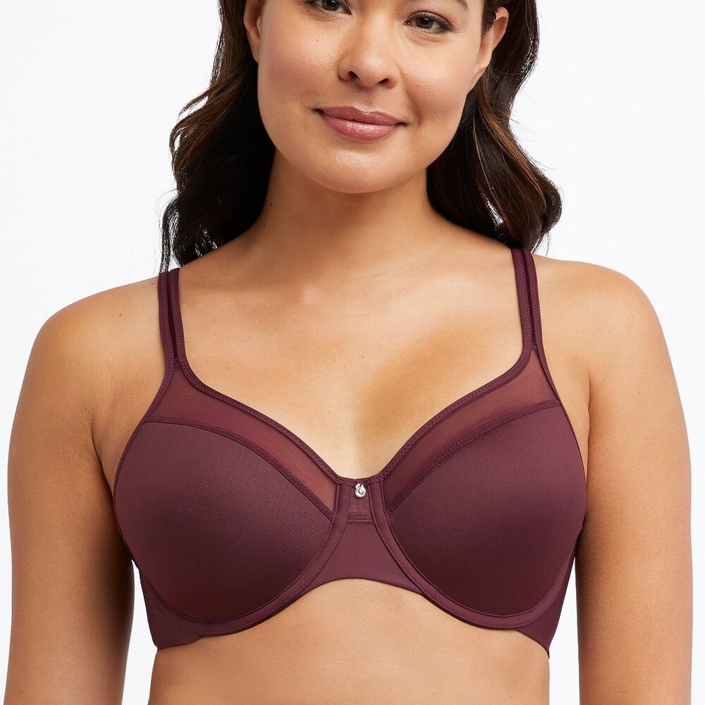#189 Bali One Smooth U Ultra Light Shaping Underwire Bra - Night Fire Red